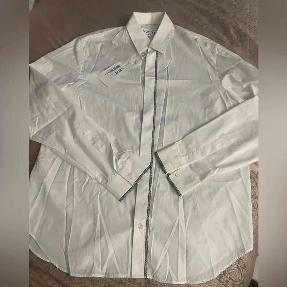 Maison Margiela Mens Cotton Stitch Shirt Sz 41/L - Picture 5 of 12